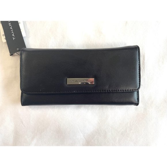 Tahari Clutch Wallet  Snap Trifold  Size-8" x 4”  2 styles NWT. EACH WALLET $35 - Picture 1 of 10